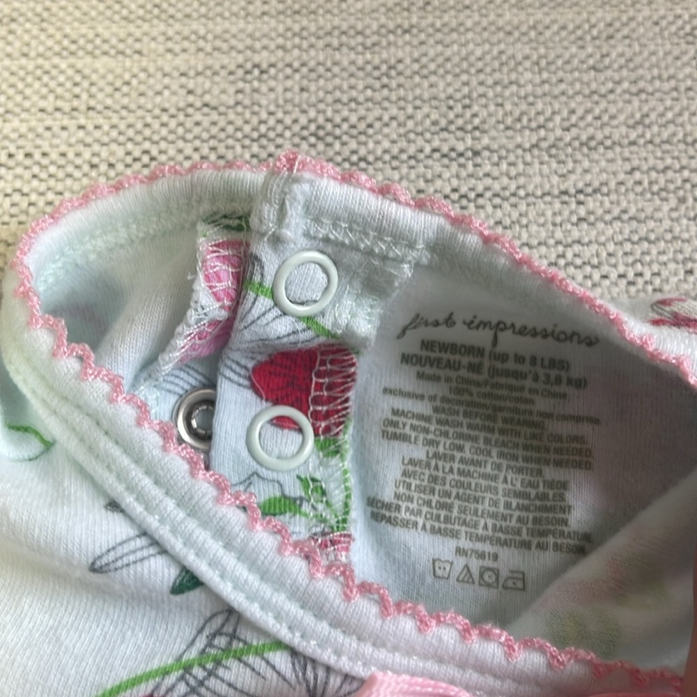 First Impressions Floral Print Matching Set - Picture 6 of 7
